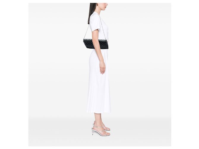 Clutch Chanel Reissue 2.55 in vitello lucido nero con catena - vista 6