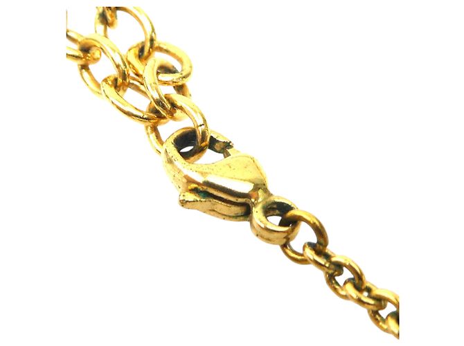 Louis Vuitton Gold Plated Essential V Halskette Gold Golden - Ansicht 9