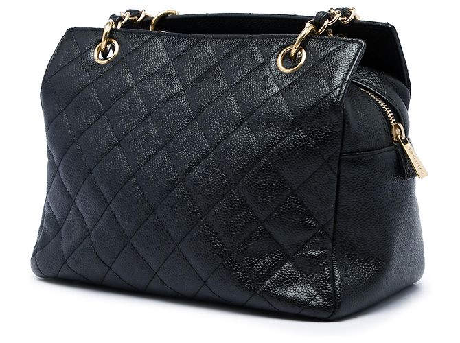 Chanel Black Petite Caviar Timeless Tote Schwarz - Ansicht 2
