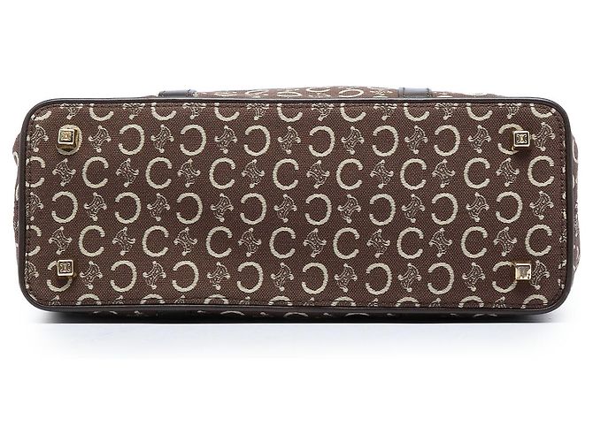Céline Bolso Tote Celine Brown C Macadam Canvas Castaño Marrón oscuro - vista 3
