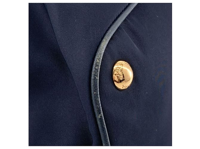 Tote Prada em Tessuto com acabamento em Saffiano azul Azul marinho - vista 13