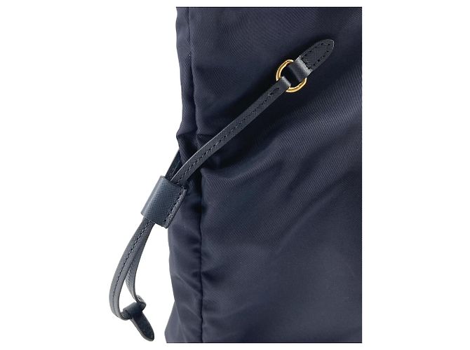 Tote Prada em Tessuto com acabamento em Saffiano azul Azul marinho - vista 14