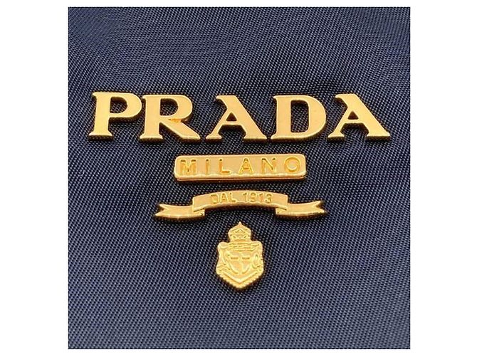 Tote Prada em Tessuto com acabamento em Saffiano azul Azul marinho - vista 6