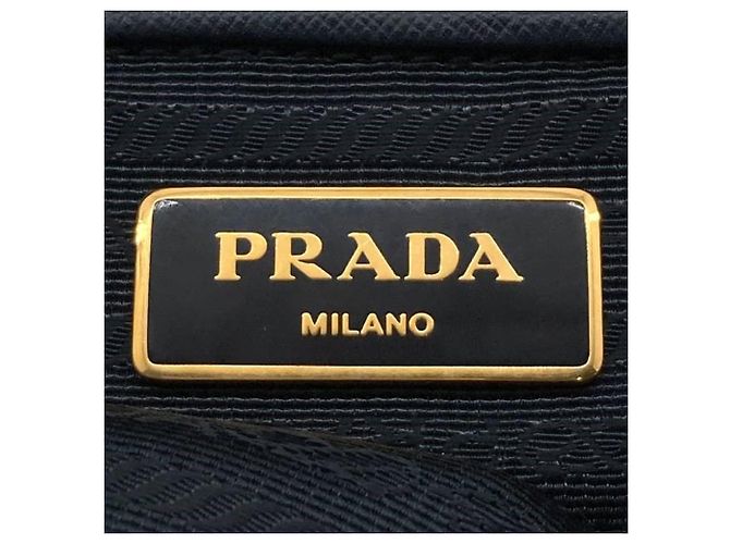 Tote Prada em Tessuto com acabamento em Saffiano azul Azul marinho - vista 7