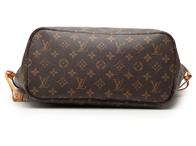 Louis Vuitton Brown Monogram Neverfull MM Marron - vue 3