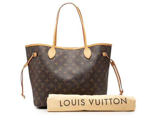 Louis Vuitton Brown Monogram Neverfull MM Marron - vue 7