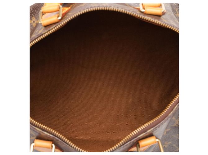 Louis Vuitton Brown Monogram Speedy 30 Castaño - vista 4