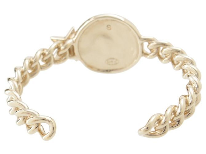 Bracciale rigido Chanel Gold CC Brass Strass Star and Coin Chain D'oro - vista 4