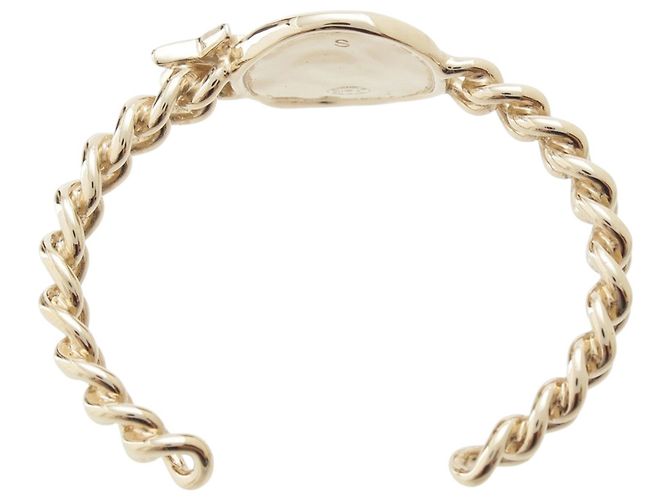 Bracciale rigido Chanel Gold CC Brass Strass Star and Coin Chain D'oro - vista 5