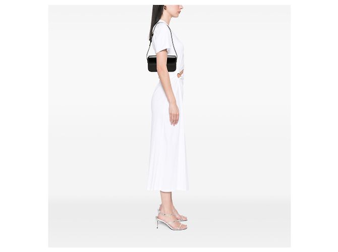 Céline Borsa a tracolla Celine Claude in pelle di vitello lucida nera con Triomphe Nero - vista 6