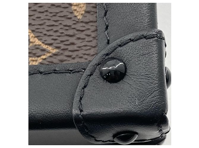 Louis Vuitton Brown Monogram Pochette Trunk Verticale Castaño - vista 12