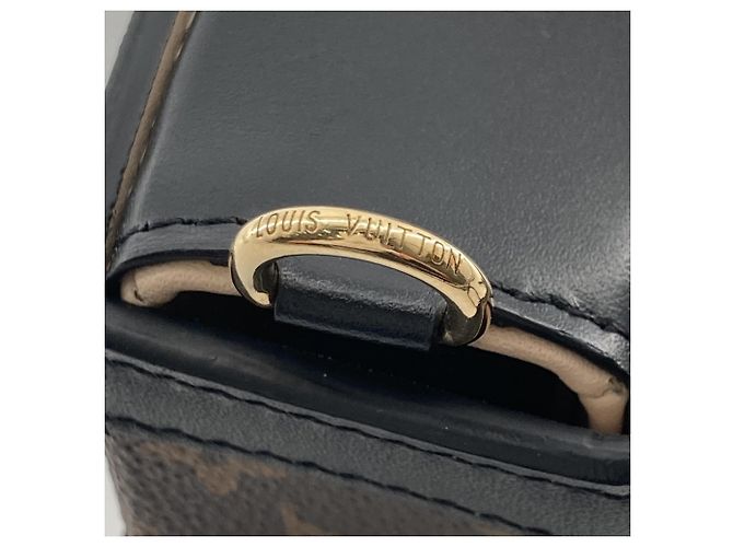 Louis Vuitton Brown Monogram Pochette Trunk Verticale Castaño - vista 9