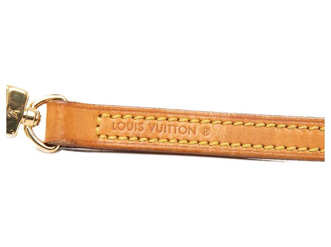 Bandoulière en cuir Vachetta beige Louis Vuitton - vue 4