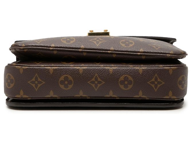 Louis Vuitton Brown Monogram Pochette Metis Marrone - vista 3