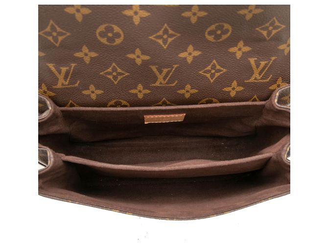 Louis Vuitton Brown Monogram Pochette Metis Marrone - vista 4