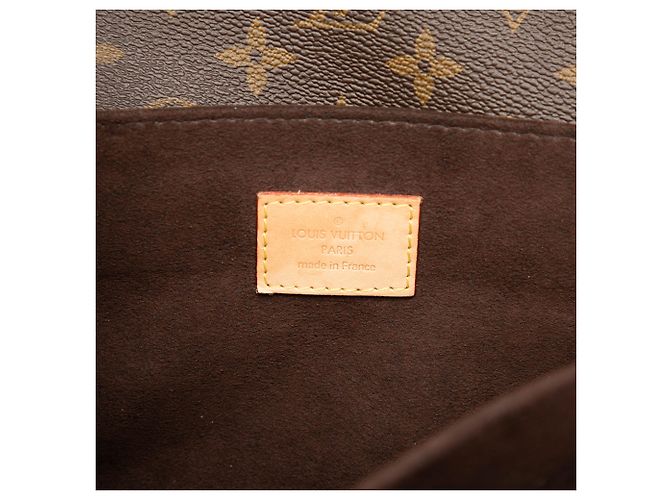 Louis Vuitton Brown Monogram Pochette Metis Marrone - vista 5
