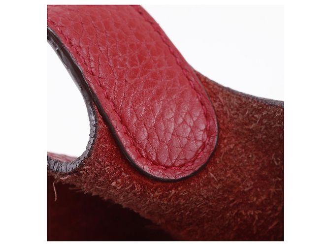 Hermès Red Clemence Picotin Lock 18 Vermelho Bordeaux - vista 12