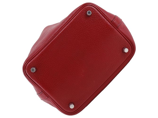 Hermès Red Clemence Picotin Lock 18 Vermelho Bordeaux - vista 4