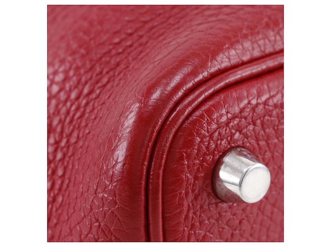 Hermès Red Clemence Picotin Lock 18 Vermelho Bordeaux - vista 8