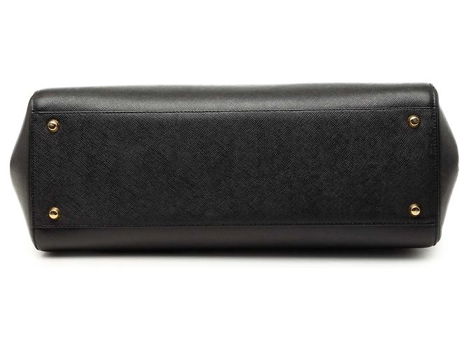 Borsa a mano Burberry in pelle nera Nero - vista 3