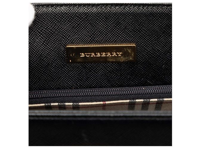 Borsa a mano Burberry in pelle nera Nero - vista 5