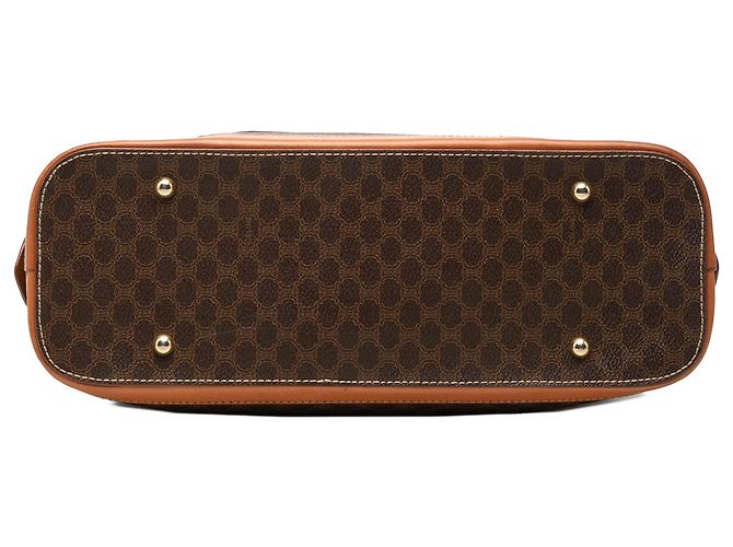 Céline Celine Brown Macadam Coated Canvas Handtasche Braun - Ansicht 3