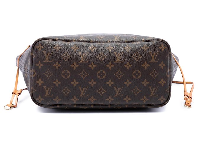 Louis Vuitton Brown Monogram Neverfull MM Castaño - vista 3