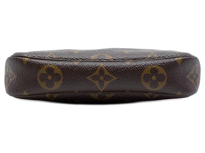 Louis Vuitton Brown Monogram Mini Pochette Accessoires Marrone - vista 3