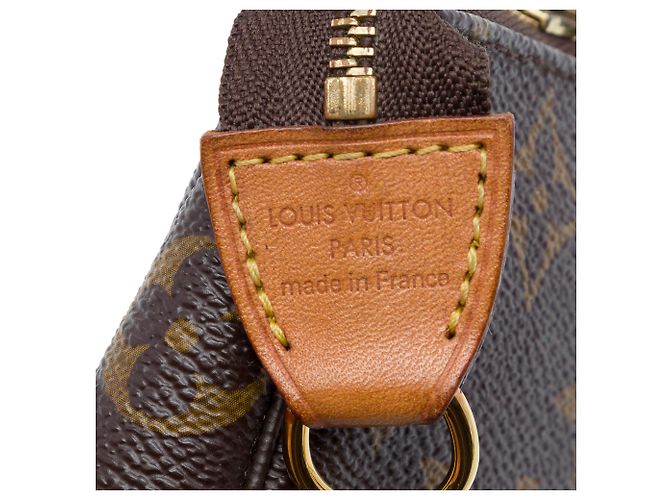 Louis Vuitton Brown Monogram Mini Pochette Accessoires Marrone - vista 5