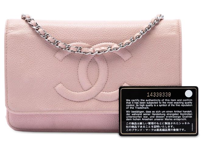 Chanel CC Caviar Wallet On Chain Rosa Pink - Ansicht 7