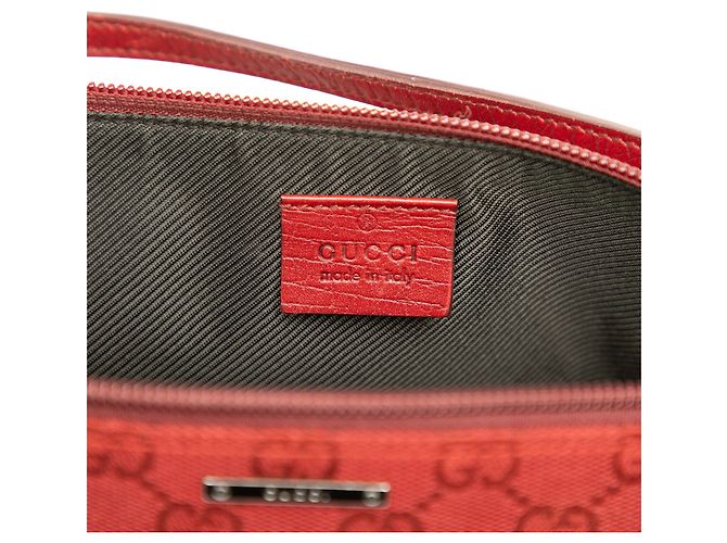 Gucci Red GG Canvas Boat Rot - Ansicht 5