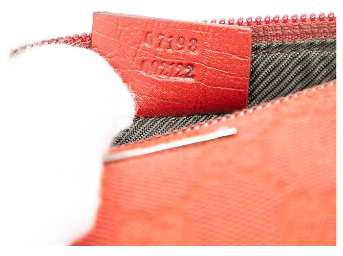Gucci Red GG Canvas Boat Rot - Ansicht 6
