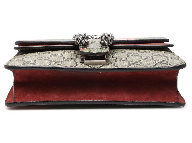 Gucci Beige Small GG Supreme Blooms Dionysus Crossbody - vista 3