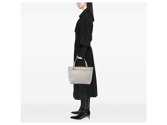 Borsa Tote Gucci Beige Guccissima Mayfair - vista 6