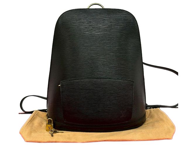 Louis Vuitton Black Epi Gobelins Negro - vista 10