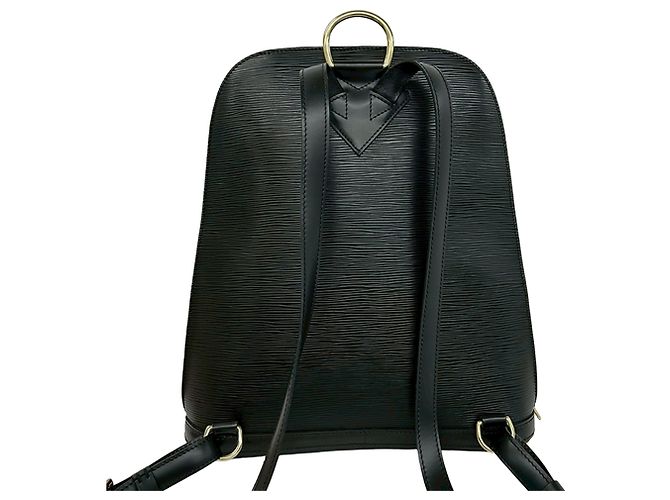 Louis Vuitton Black Epi Gobelins Negro - vista 2