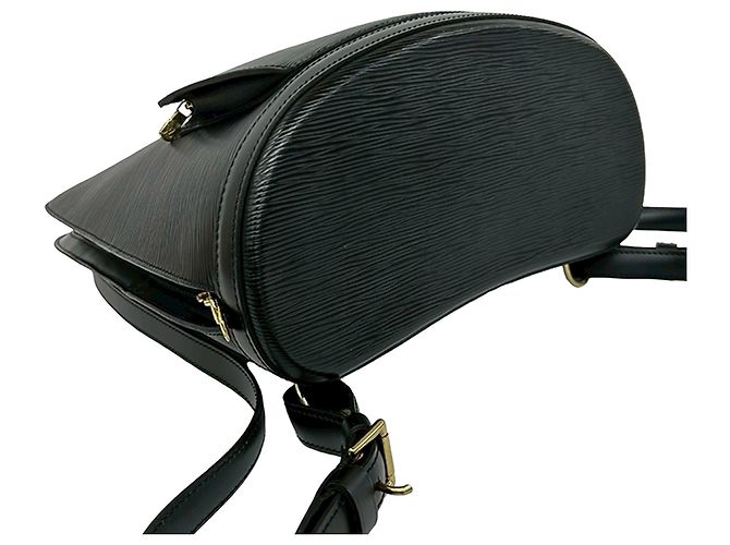 Louis Vuitton Black Epi Gobelins Negro - vista 3