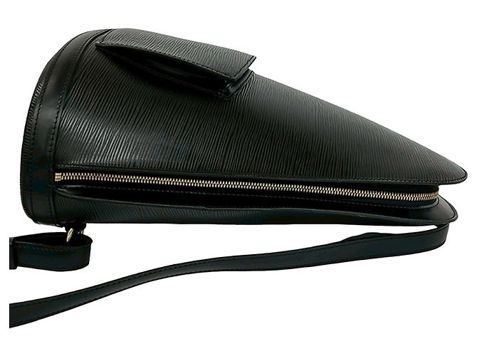 Louis Vuitton Black Epi Gobelins Negro - vista 5