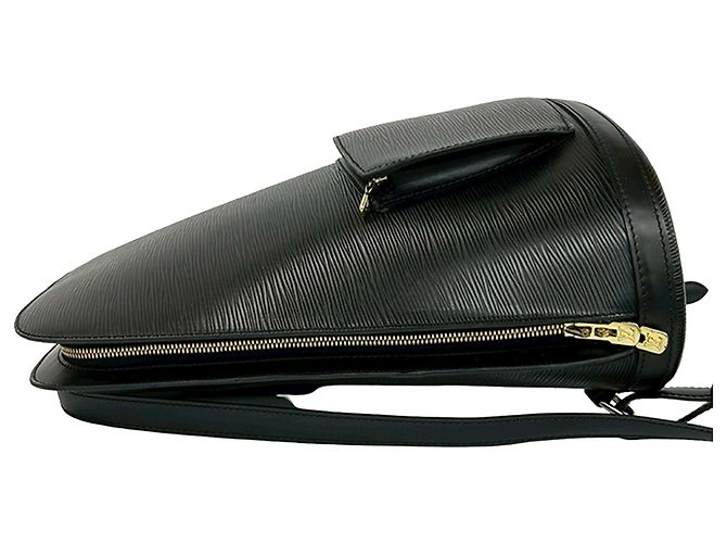 Louis Vuitton Black Epi Gobelins Negro - vista 6