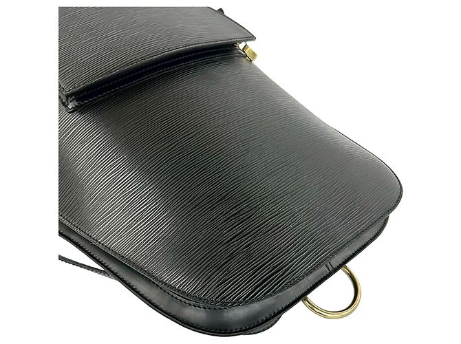 Louis Vuitton Black Epi Gobelins Negro - vista 7