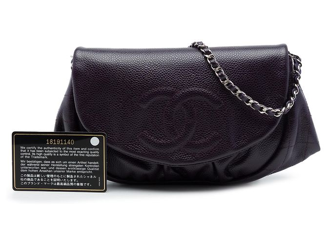 Chanel Half Moon Wallet on Chain CC Caviar Schwarz - Ansicht 7