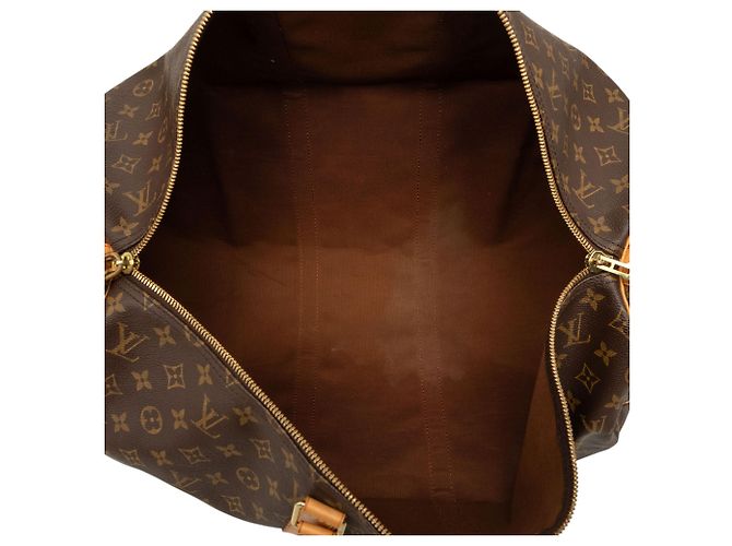 Louis Vuitton Brown Monogram Keepall 55 Marrone - vista 4