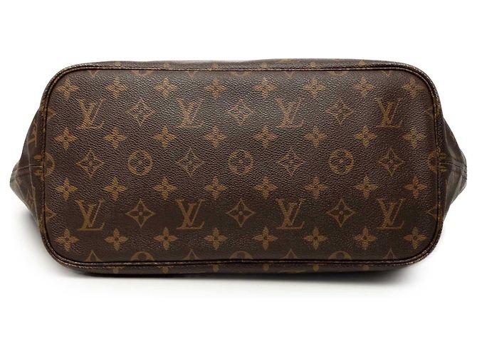Louis Vuitton Brown Monogram Neverfull MM Marrom - vista 3
