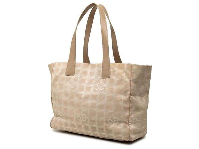 Bolso Tote Chanel Beige New Travel Line de Nylon - vista 2
