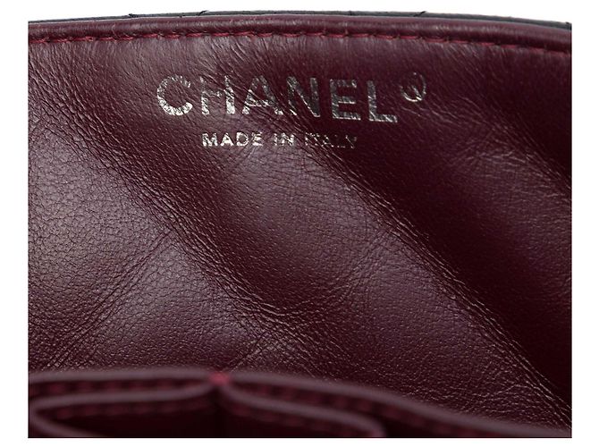 Chanel Black CC Quilted Lambskin East West Flap Nero - vista 5