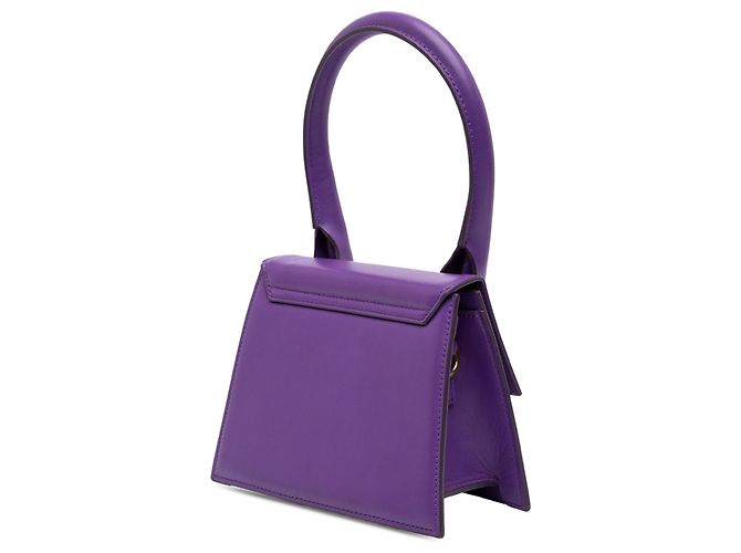 Jacquemus Le Chiquito Moyen in pelle viola Porpora Viola scuro - vista 2