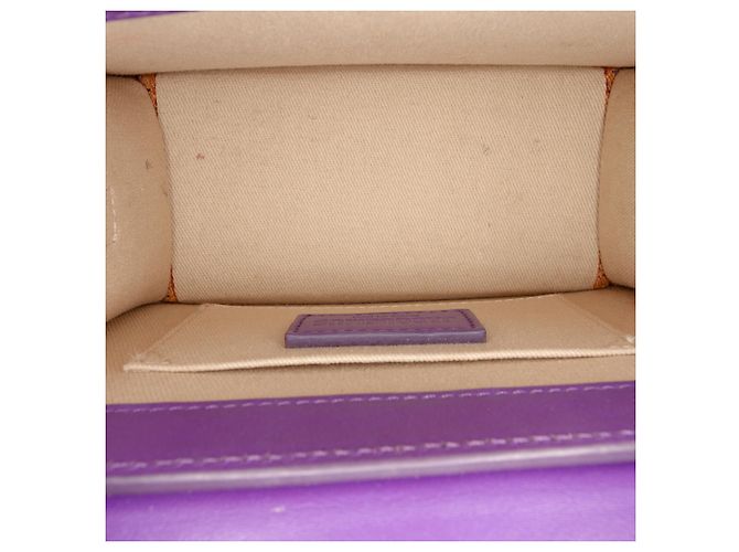 Jacquemus Le Chiquito Moyen in pelle viola Porpora Viola scuro - vista 4