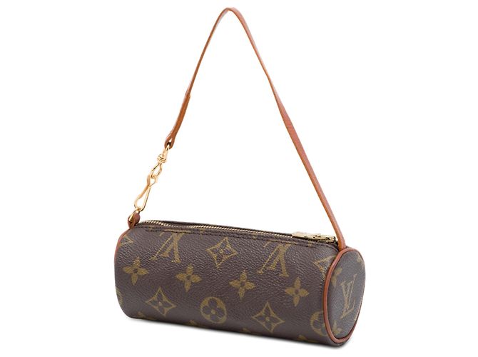 Louis Vuitton Brown Monogram Papillon Pochette Castaño - vista 2