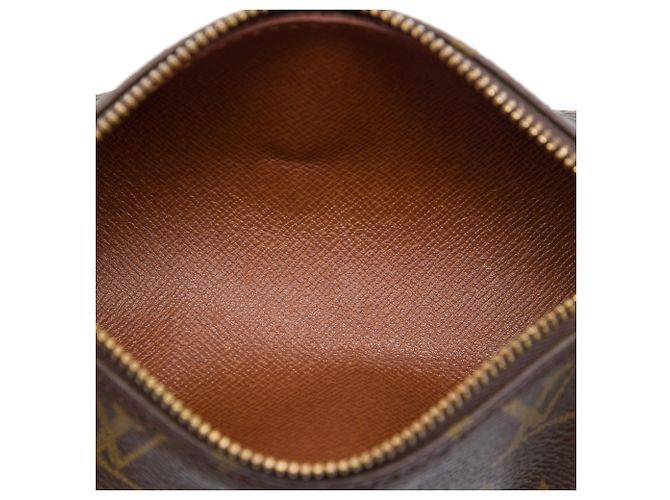 Louis Vuitton Brown Monogram Papillon Pochette Castaño - vista 4
