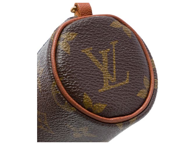 Louis Vuitton Brown Monogram Papillon Pochette Castaño - vista 5